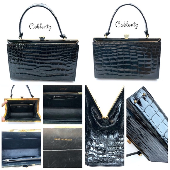 Coblentz Handbags - SOLD! Coblentz Women Alligator Black Handbag Purse
